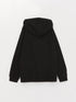 LC Waikiki Hooded Basic Long Sleeve Girl Zippered Sweatshirt